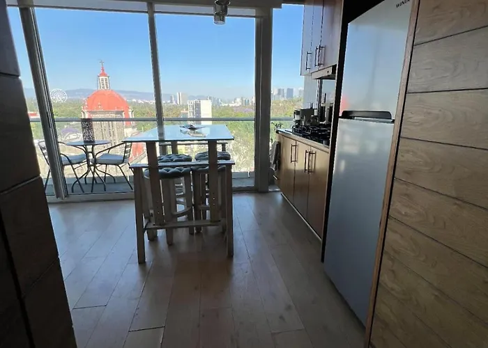 Beautiful View Of Chapultepec Castle Apartment Mexico City