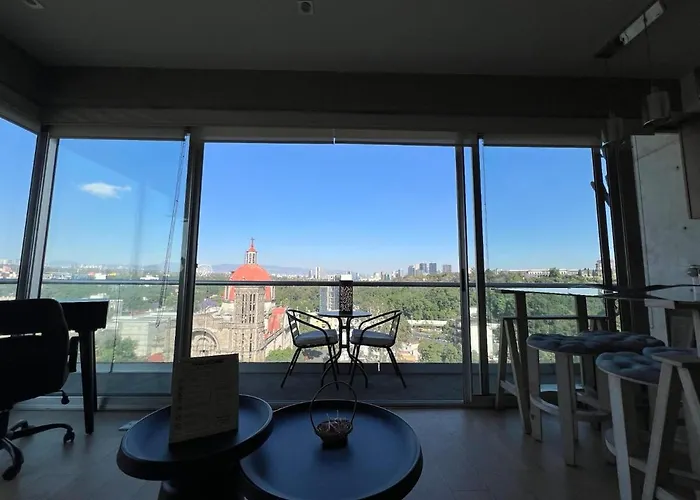 Beautiful View Of Chapultepec Castle Apartment Mexico City